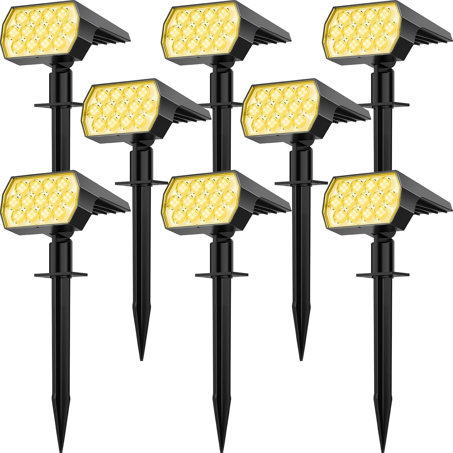 Outdoor Lighting Spotlight - Solar Spot Lights Outdoor 8 Pack,