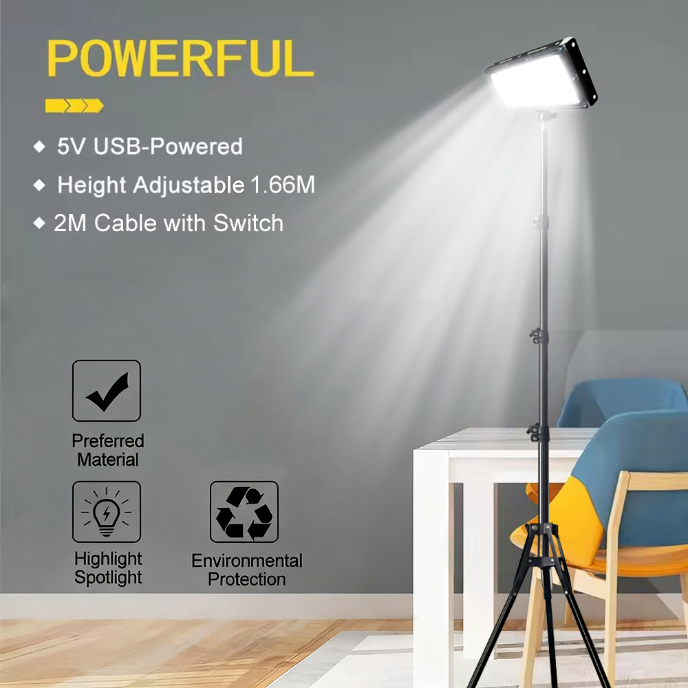 Outdoor Lighting Lamps - LED Work Lights with Stand, 3