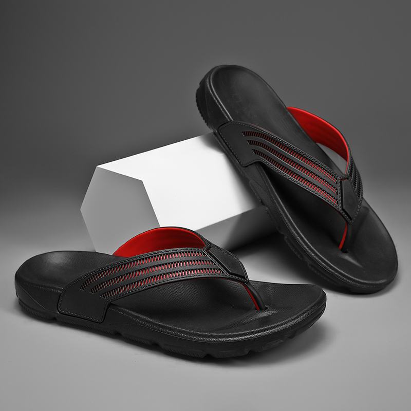 Outdoor Lighting For Your Home - Summer Men Black Flip Flops Outdoor