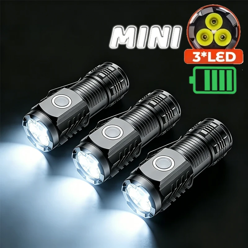 Outdoor Lighting Brands - Portable Mini 3 LED Handheld Flashlight