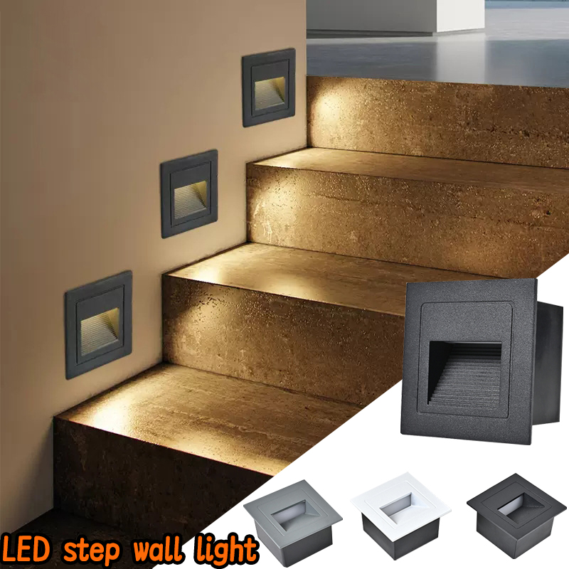 Outdoor Lighting Recessed - LED Stair Light Wall Lamp 3W