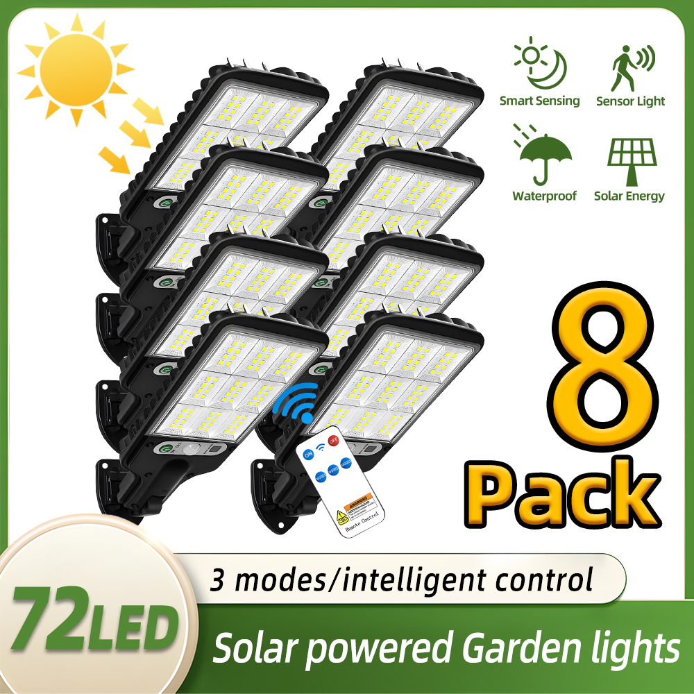 Zumtobel Outdoor Lighting - 1/8pc Solar Outdoor Floodlight Security Wireless