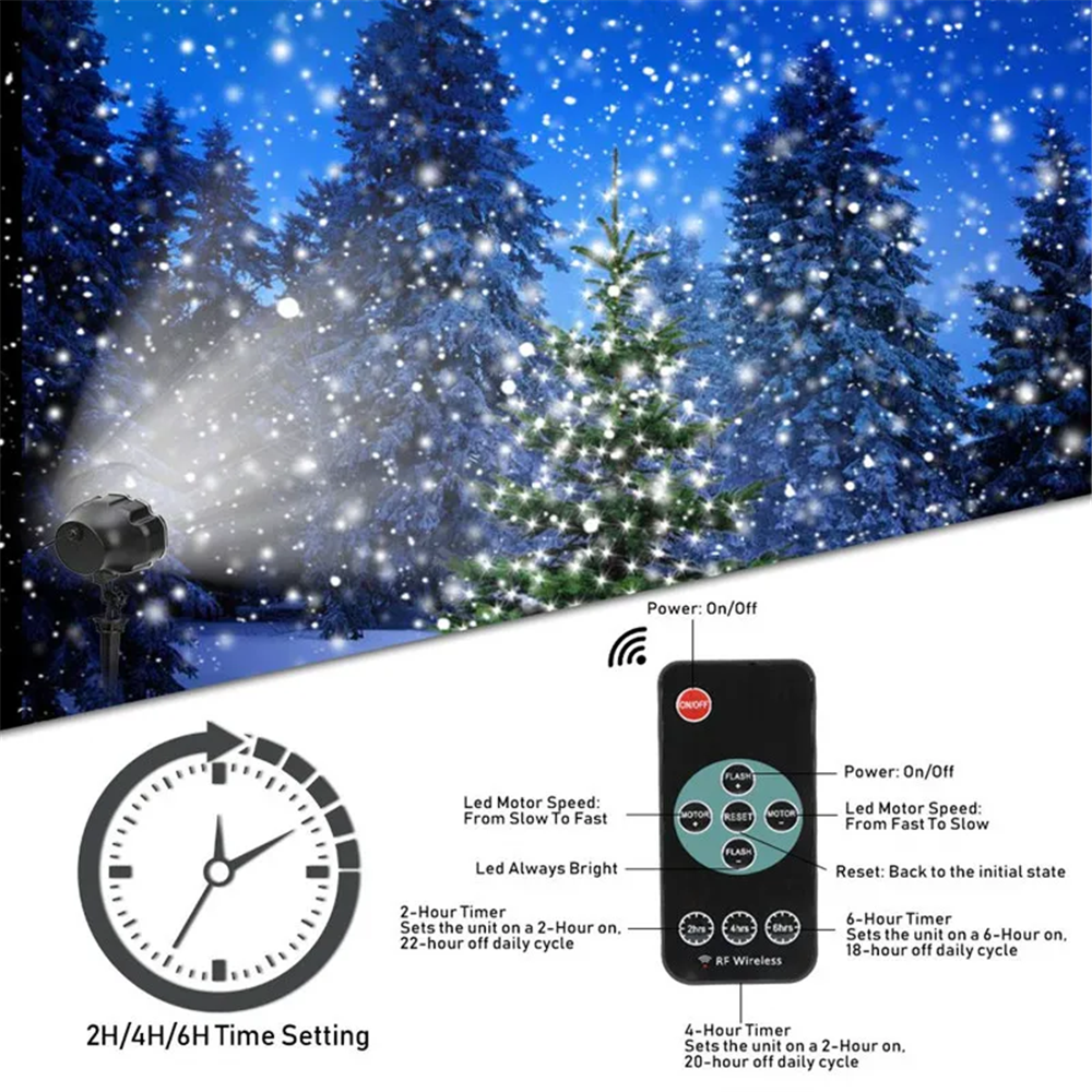 DACHAN Snowfall LED Light Proj - Outdoor Lighting Spotlight recension och pris