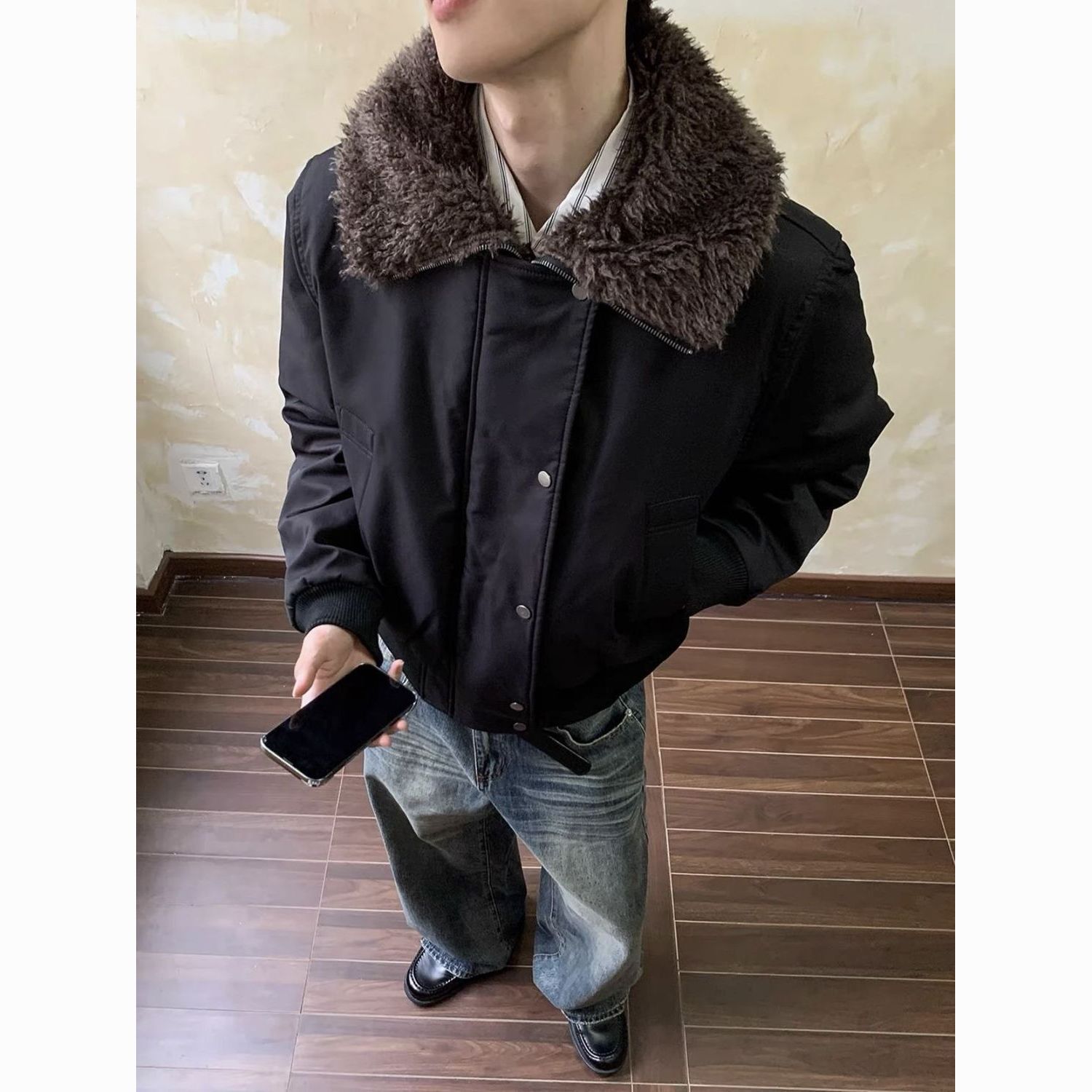 Fur Collar On The Hood	 Jacket - Outdoor Lighting Online recension och pris