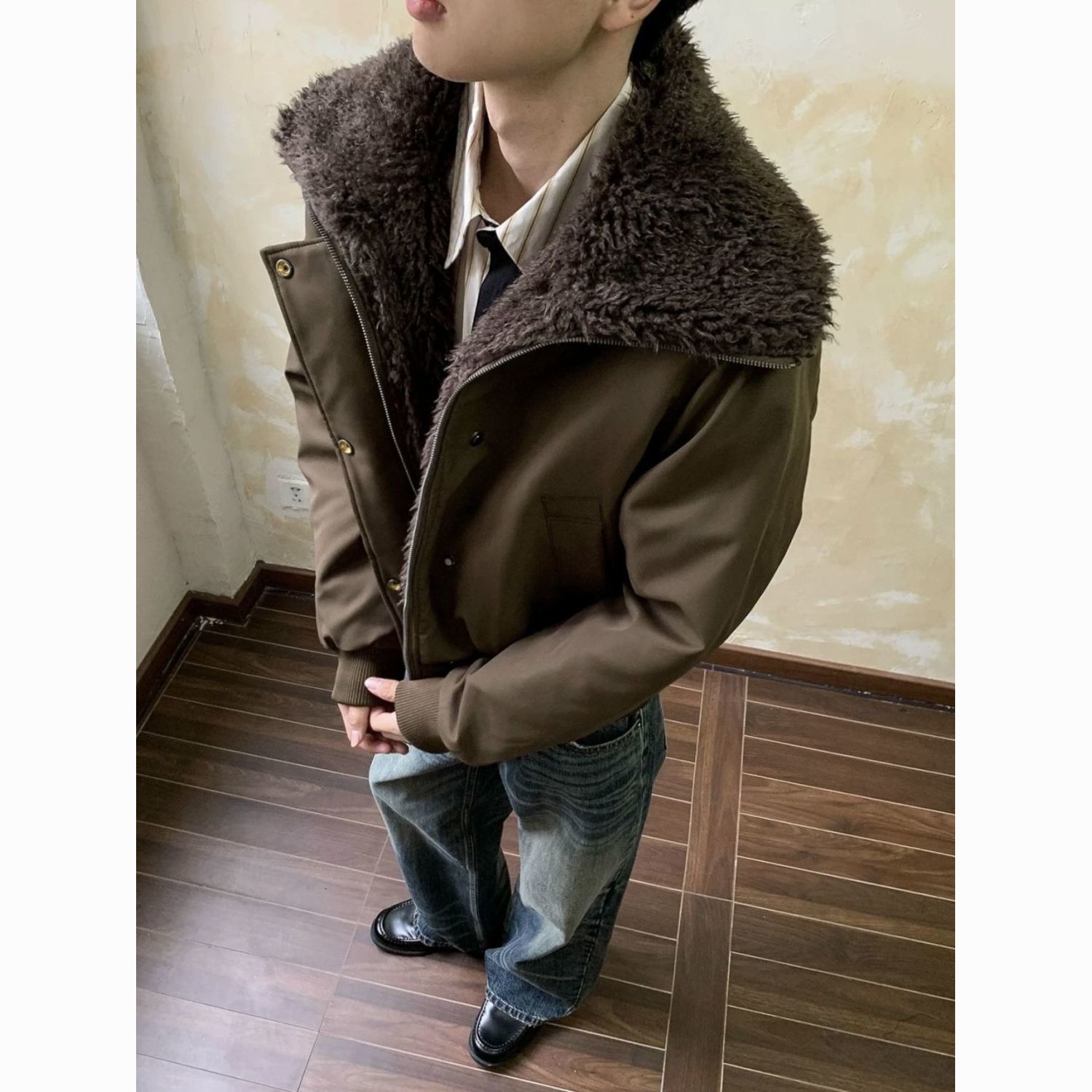 Fur Collar On The Hood	 Jacket - Outdoor Lighting Online recension och pris