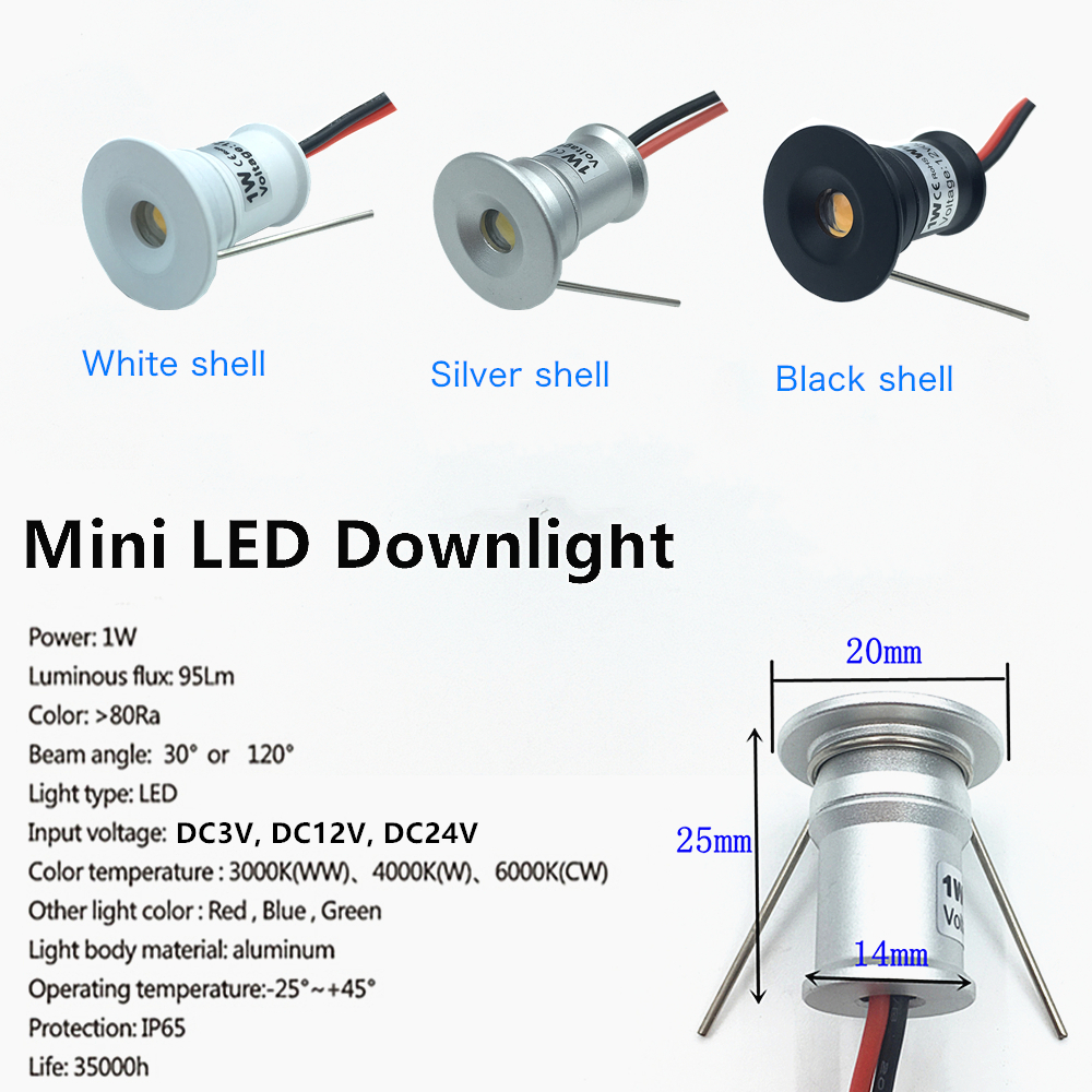 1W Small Downlight Recessed Ce - Outdoor Lighting Recessed recension och pris