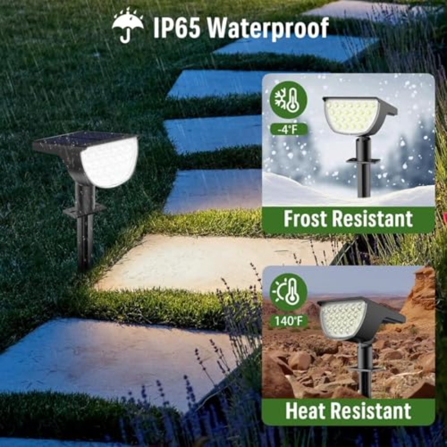Solar Lights Outdoor Waterproo - Outdoor Lighting Spotlight recension och pris