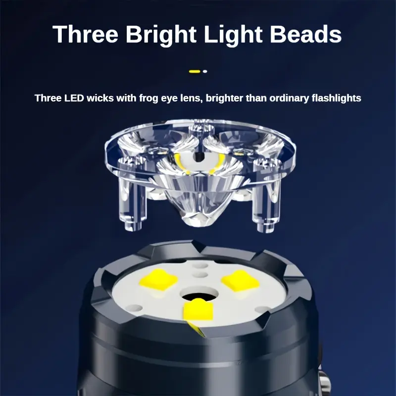 Mini 3 LED Flashlight With Pen - Outdoor Lighting Brands recension och pris