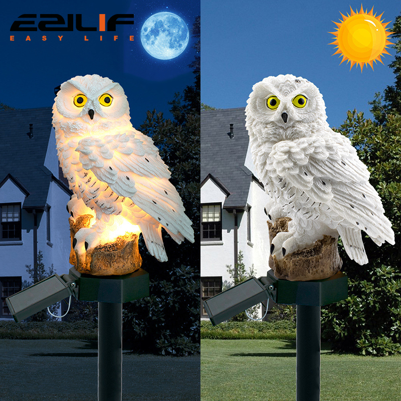 Solar light owl animal sculptu - Outdoor Lighting Brands recension och pris