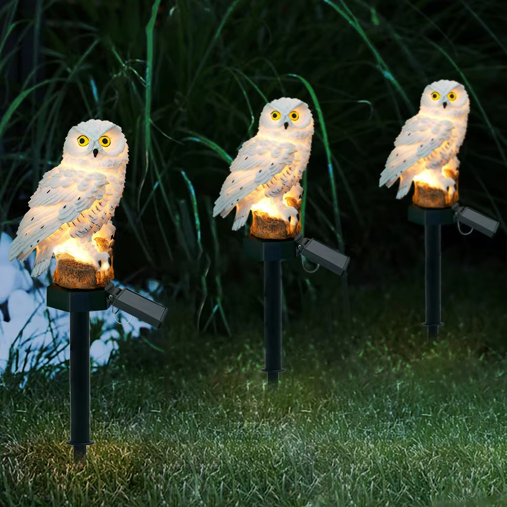 Solar light owl animal sculptu - Outdoor Lighting Brands recension och pris
