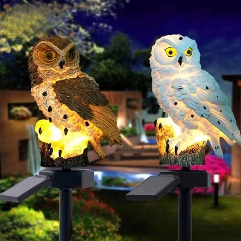 Solar light owl animal sculptu - Outdoor Lighting Brands recension och pris