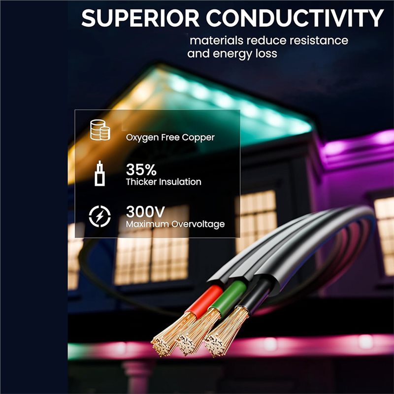【NEWLY】2 Pack Y-Connector Spli - Outdoor Lighting Govee recension och pris