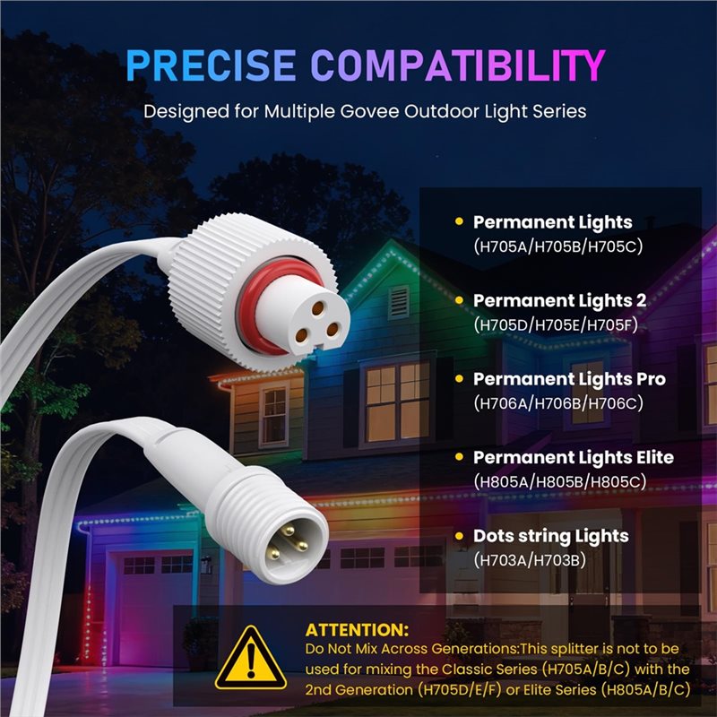 A93Z Y-Splitter Waterproof 22A - Outdoor Lighting Govee recension och pris