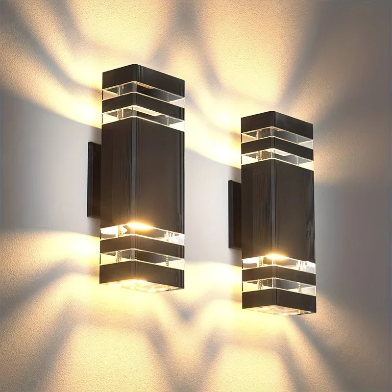 DDHOME This 2pcs Of Modern Bla - Quality Outdoor Lighting Fixtures recension och pris