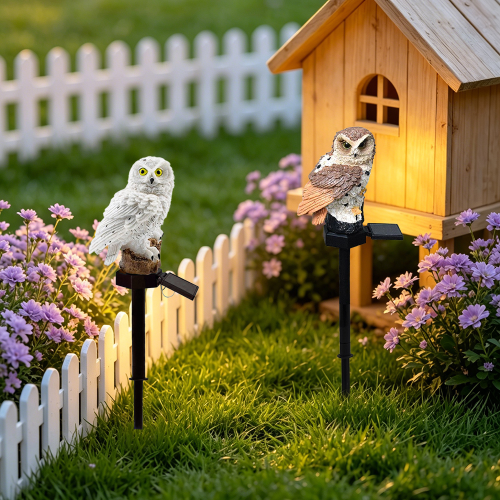 Owl Solar Light, Resin Owl Gro - Outdoor Lighting Lamps recension och pris
