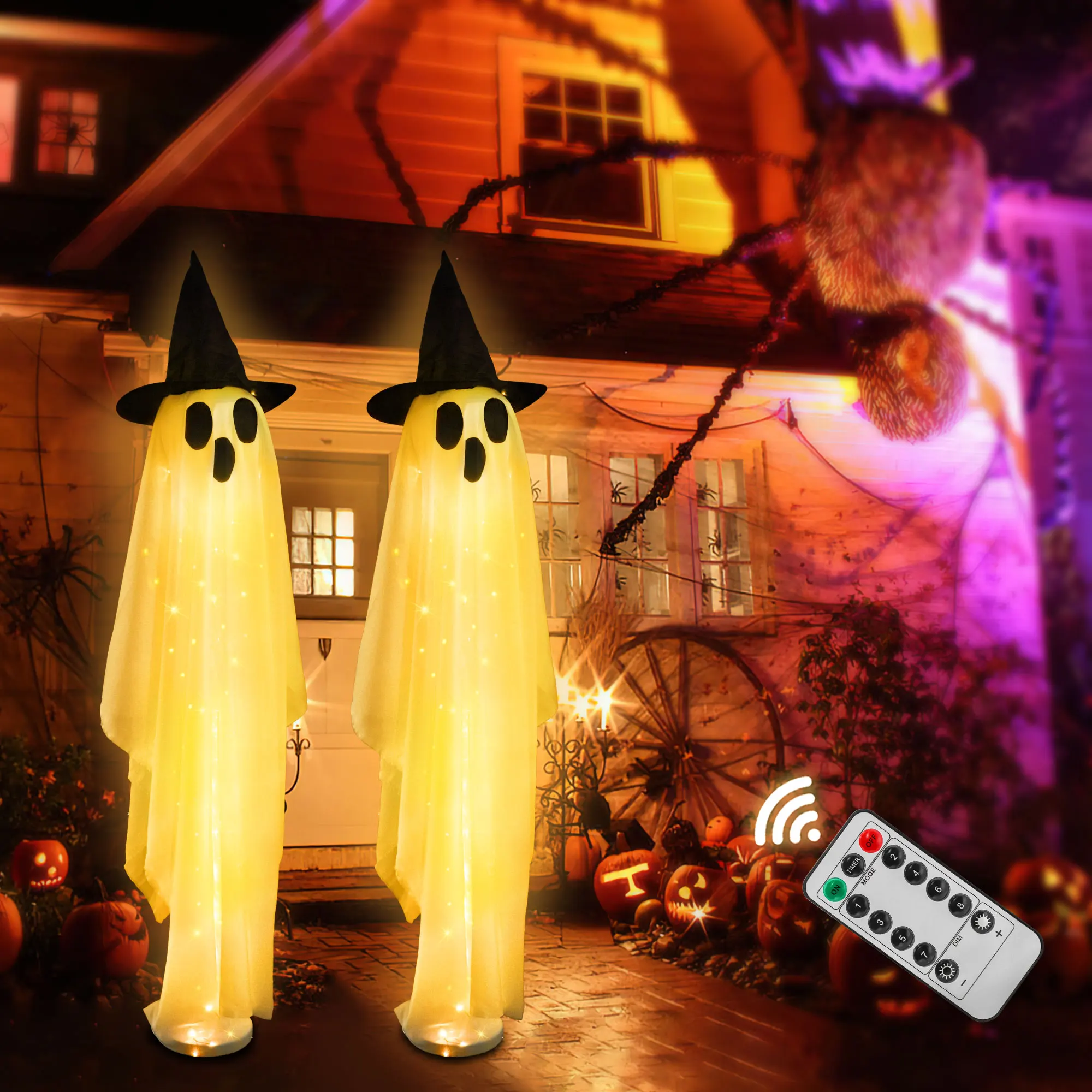 Halloween Party Decor Indoor S - Outdoor Lighting Remote Control recension och pris