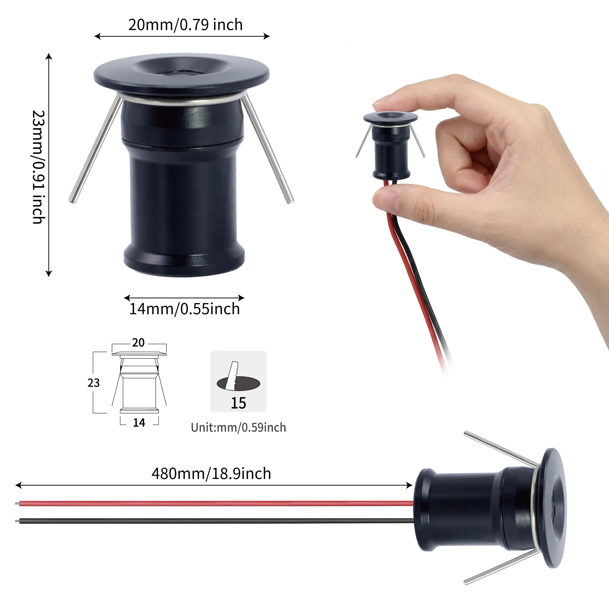Outdoor IP65 Deck DJ KTV Party - Outdoor Lighting Recessed recension och pris
