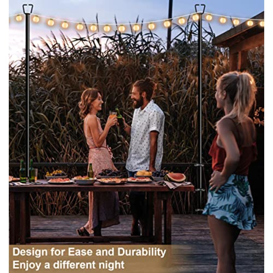 10Feet Deck String Light Poles - String Light Bistro recension och pris