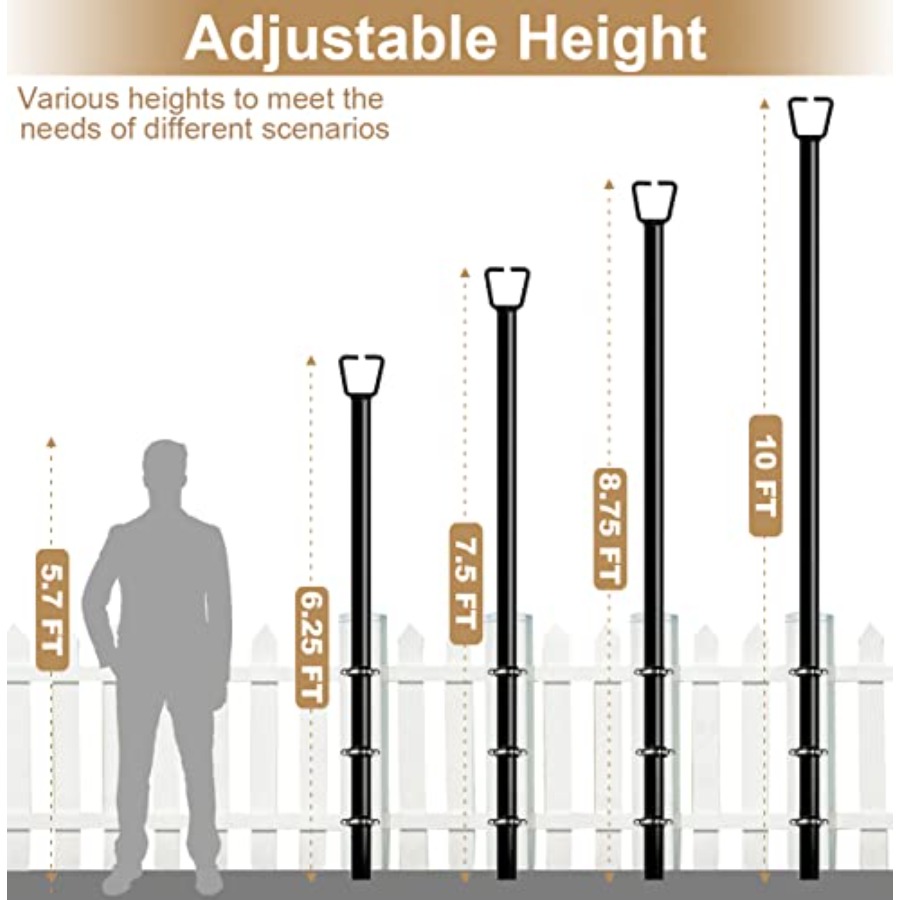 10Feet Deck String Light Poles - String Light Bistro recension och pris