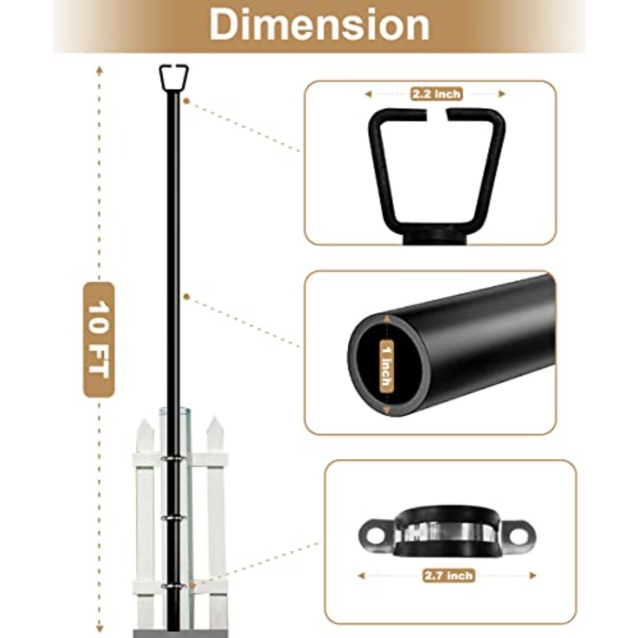 10Feet Deck String Light Poles - String Light Bistro recension och pris