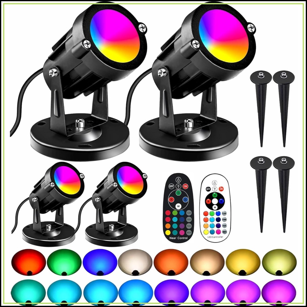 RGBW 8W LED Spotlight with Rem - Outdoor Lighting Spotlight recension och pris