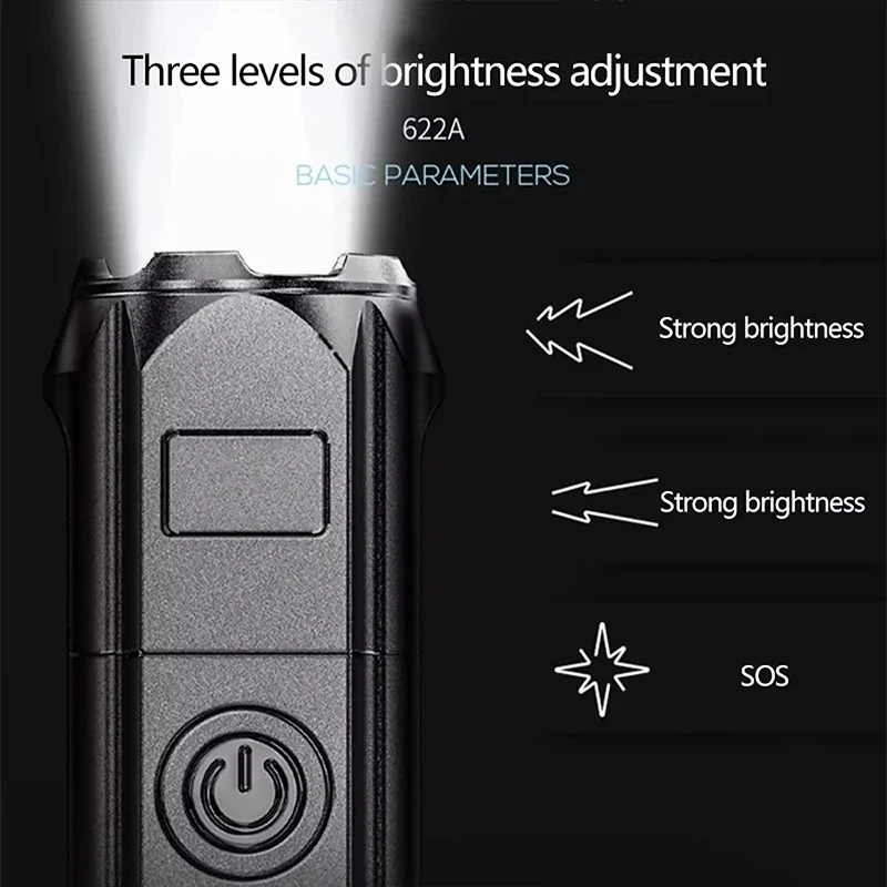 LED Camping Torch Flashlight H - Outdoor Lighting Spotlight recension och pris