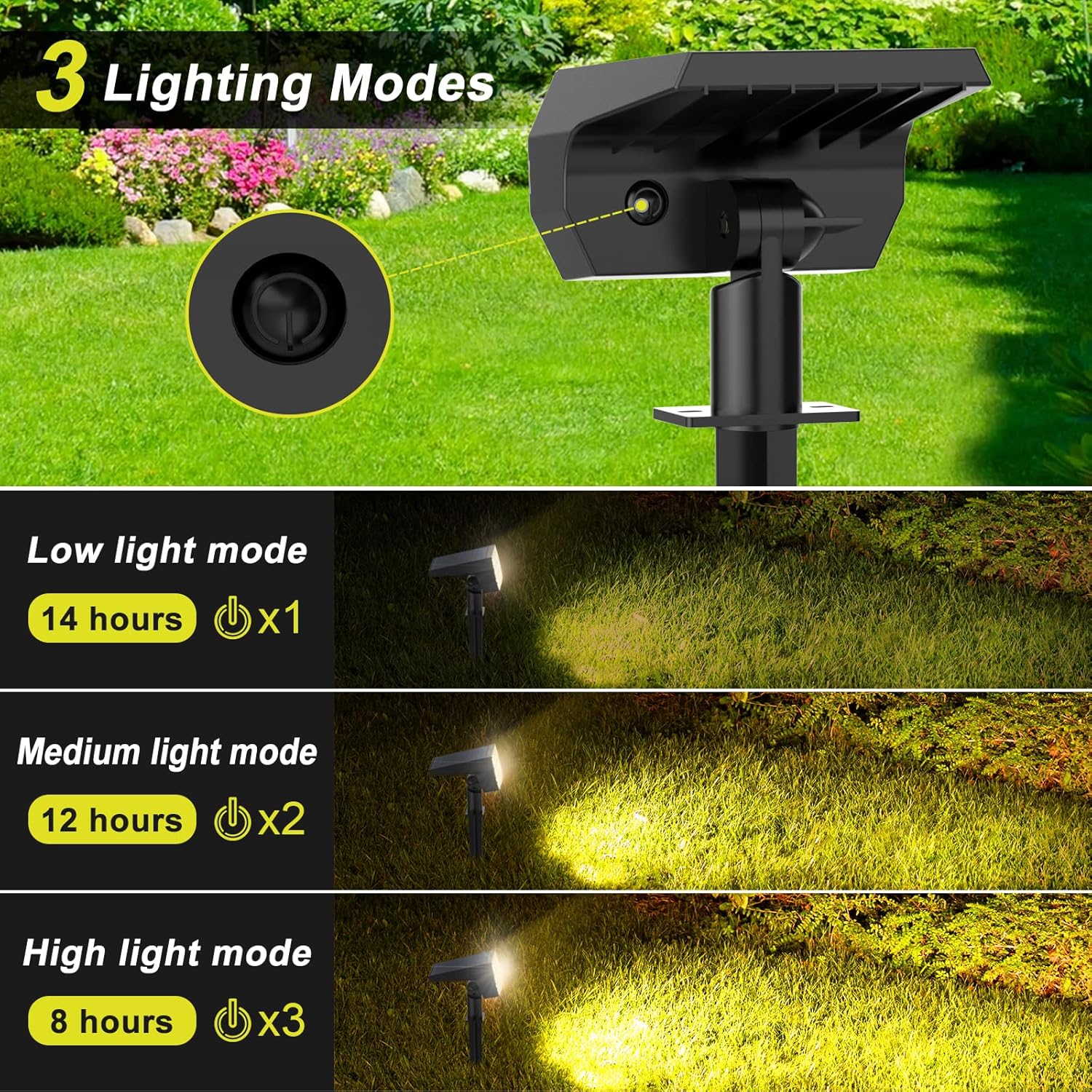 Solar Spot Lights Outdoor 8 Pa - Outdoor Lighting Spotlight recension och pris