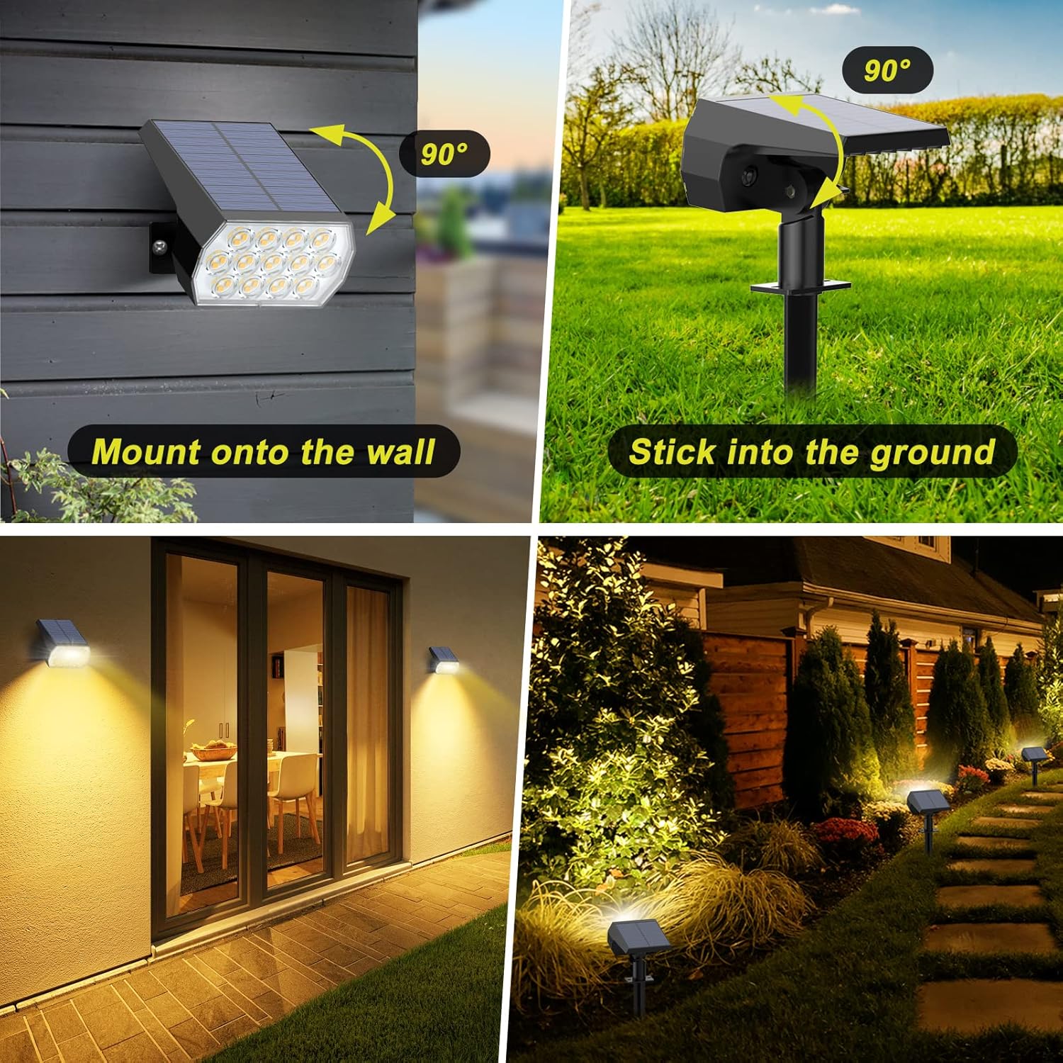 Solar Spot Lights Outdoor 8 Pa - Outdoor Lighting Spotlight recension och pris