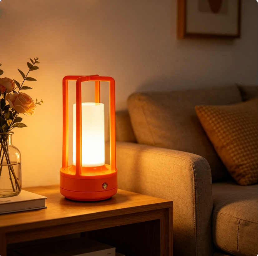 Modern Orange Cage Table Lamp  - Outdoor Lighting Lamps recension och pris