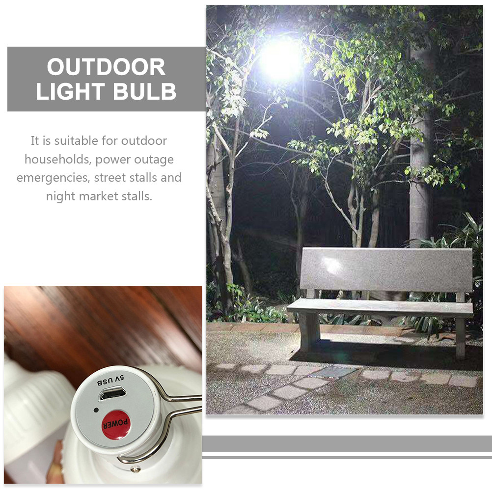 1 Set Of Usb Charge Bulb Recha - Outdoor Lighting Vendor recension och pris