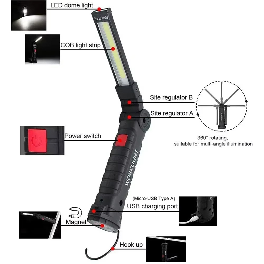 Portable LED Flashlight with M - Outdoor Lighting Nearby recension och pris