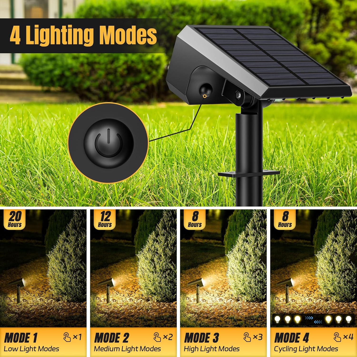 Solar Spot Lights Outdoor, 10  - Outdoor Lighting Spotlight recension och pris