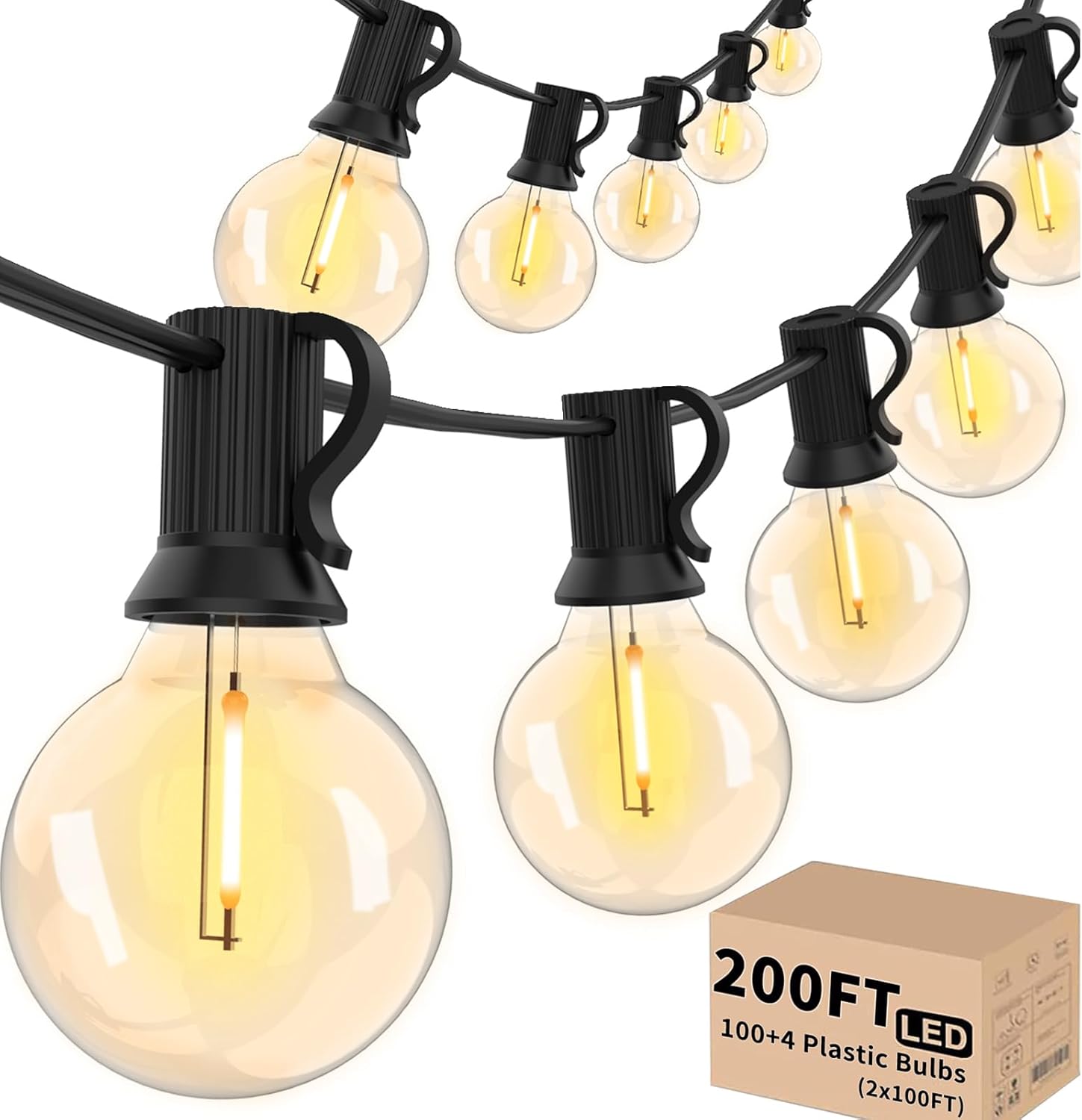 200FT Outdoor String Lights wi - String Light Bistro recension och pris