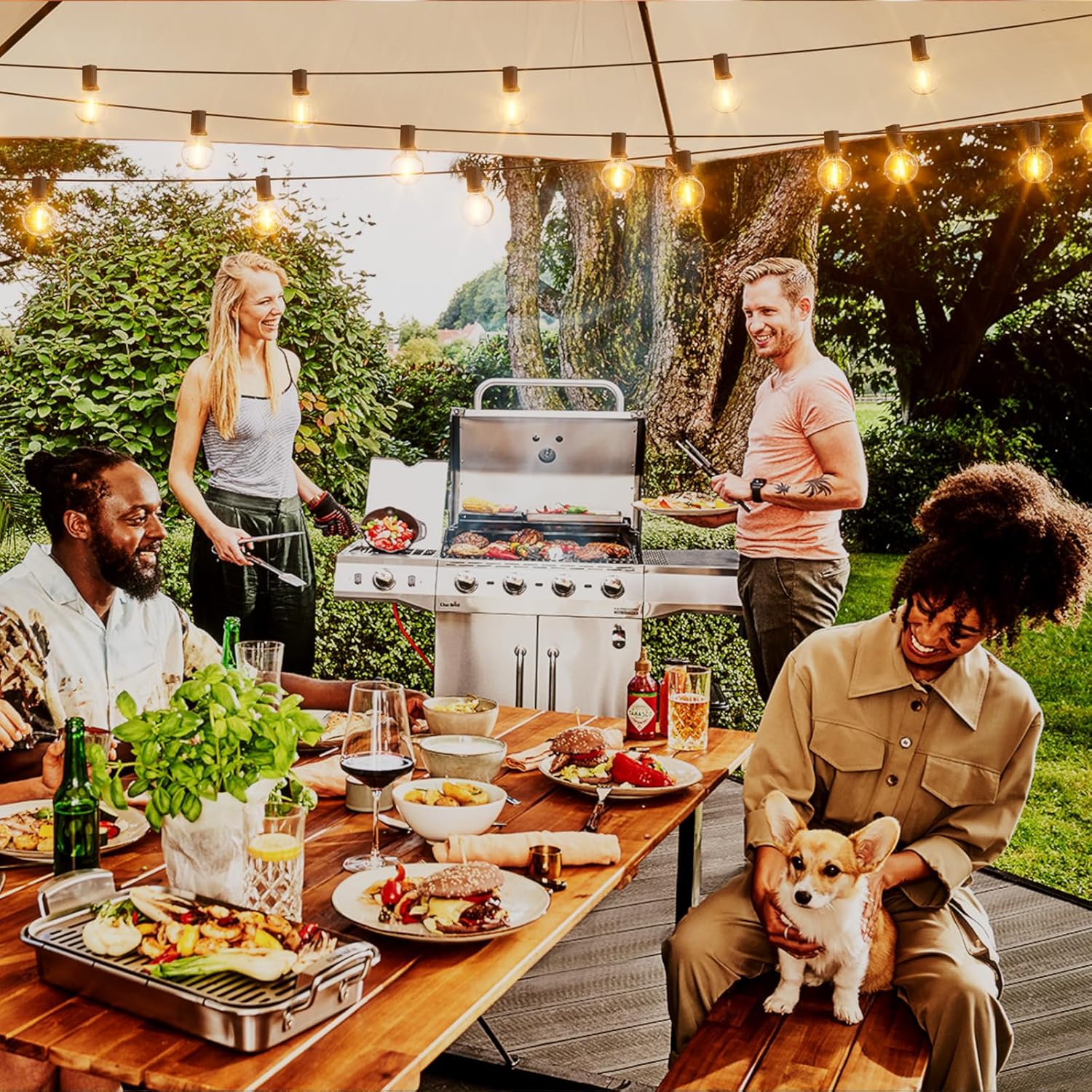 200FT Outdoor String Lights wi - String Light Bistro recension och pris