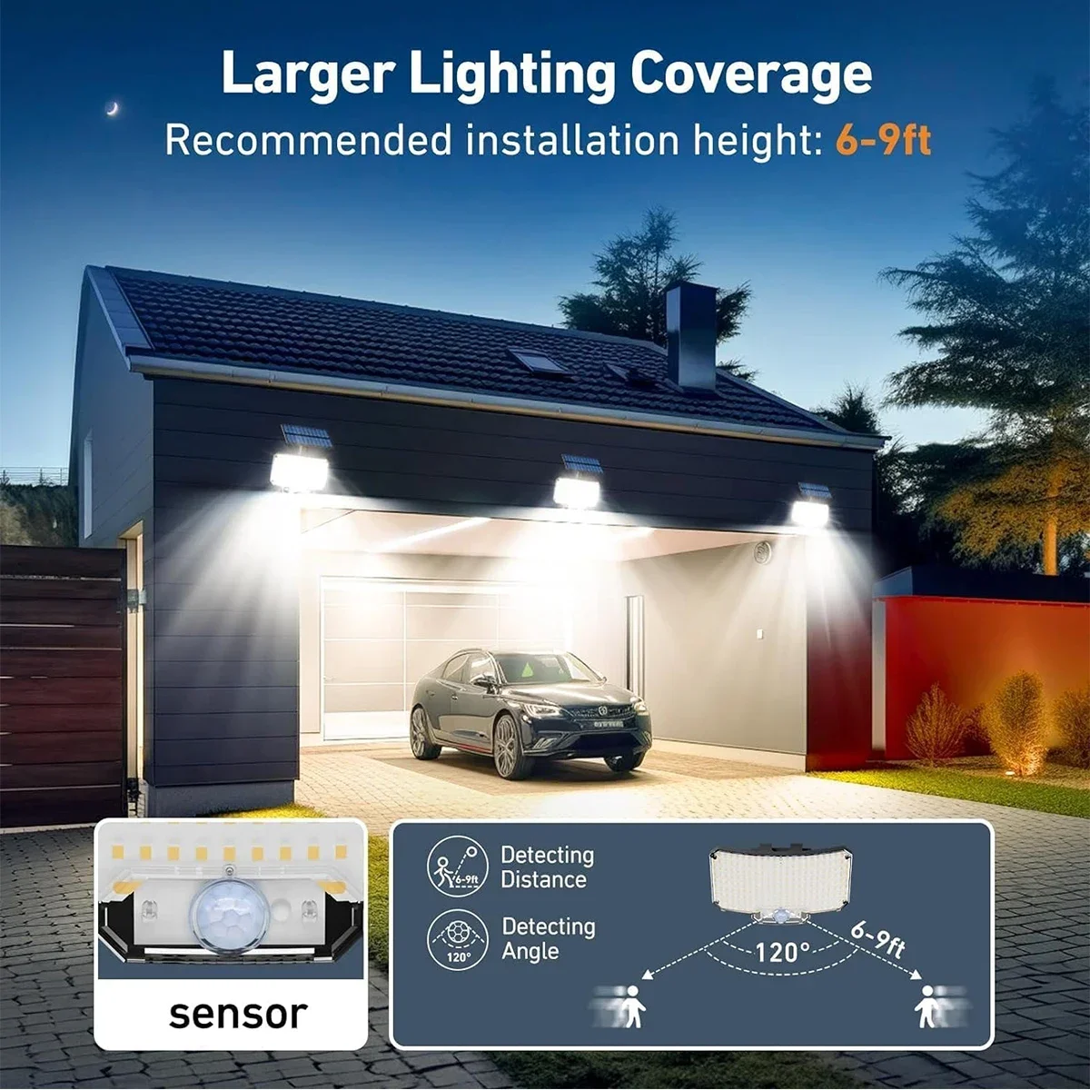 234LED Solar Outdoor Lights Mo - Outdoor Lighting Lamps recension och pris