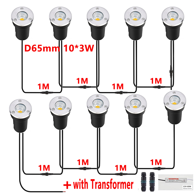 12V LED In-ground Light IP67 W - Outdoor Lighting Underground Wiring recension och pris