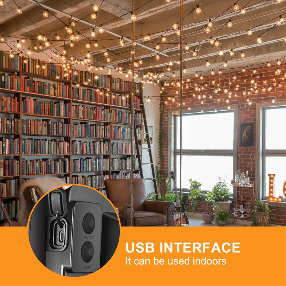 B03C-G40 Solar Powered Led Lig - String Light Bistro recension och pris