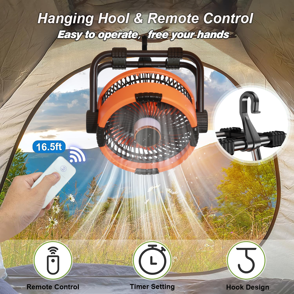 Ceiling Fan Portable Electric  - Outdoor Lighting Remote Control recension och pris