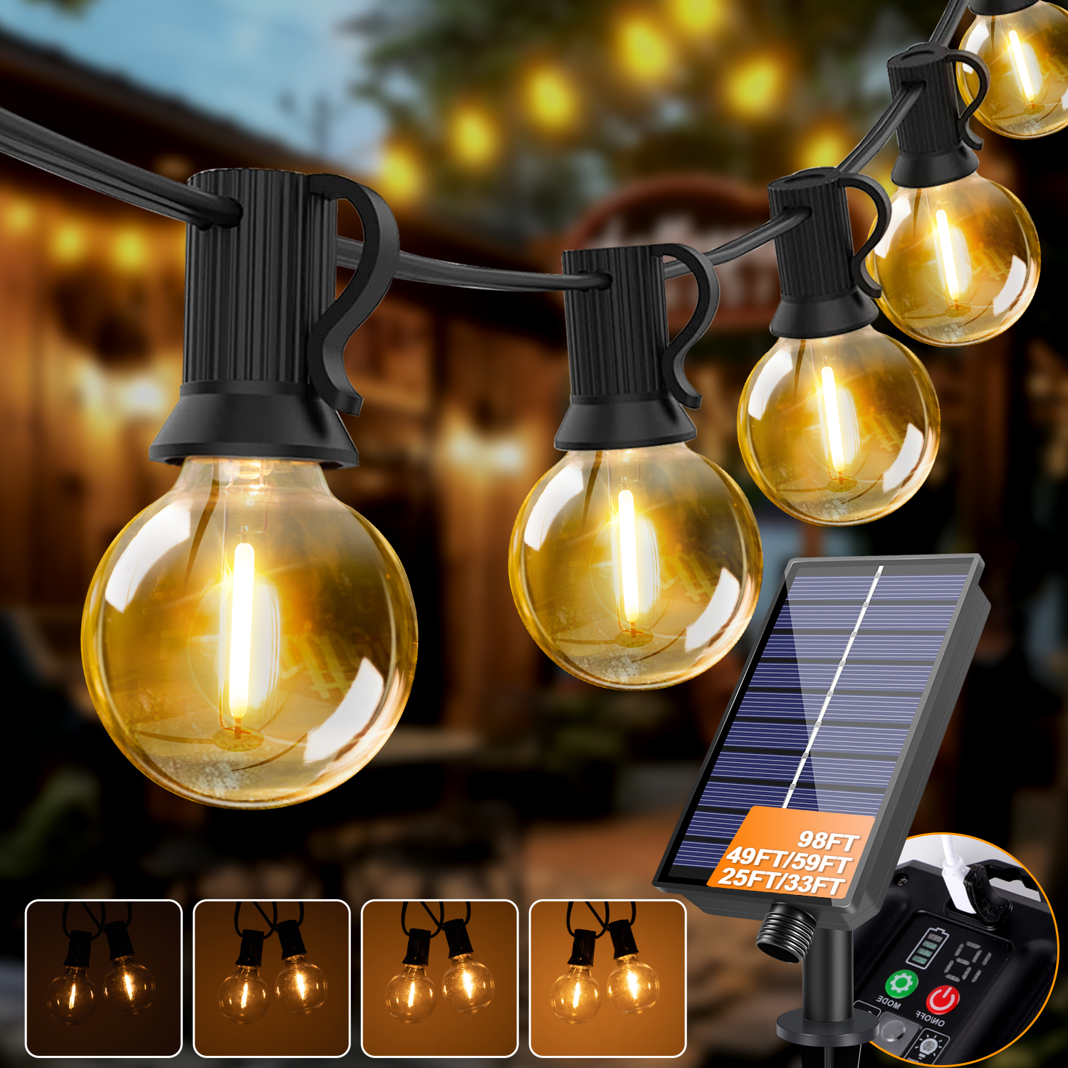 Led G40 Solar Globe Led String - String Light Bistro recension och pris