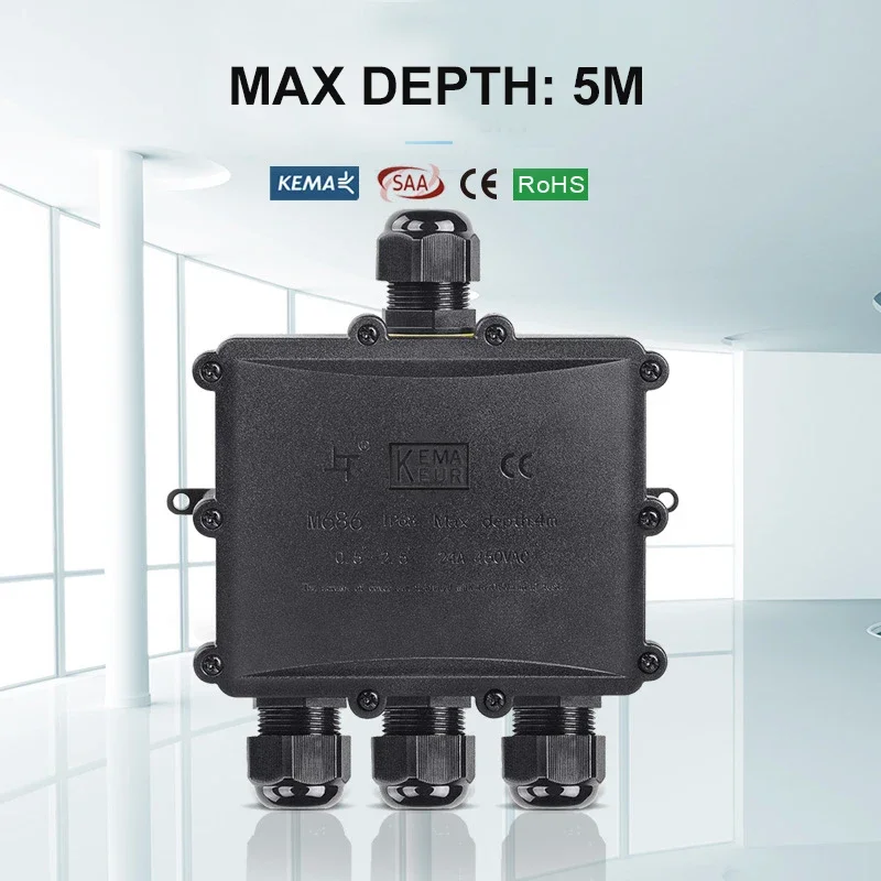 4Way 1In3Out IP68 Waterproof 4 - Outdoor Lighting Underground Wiring recension och pris