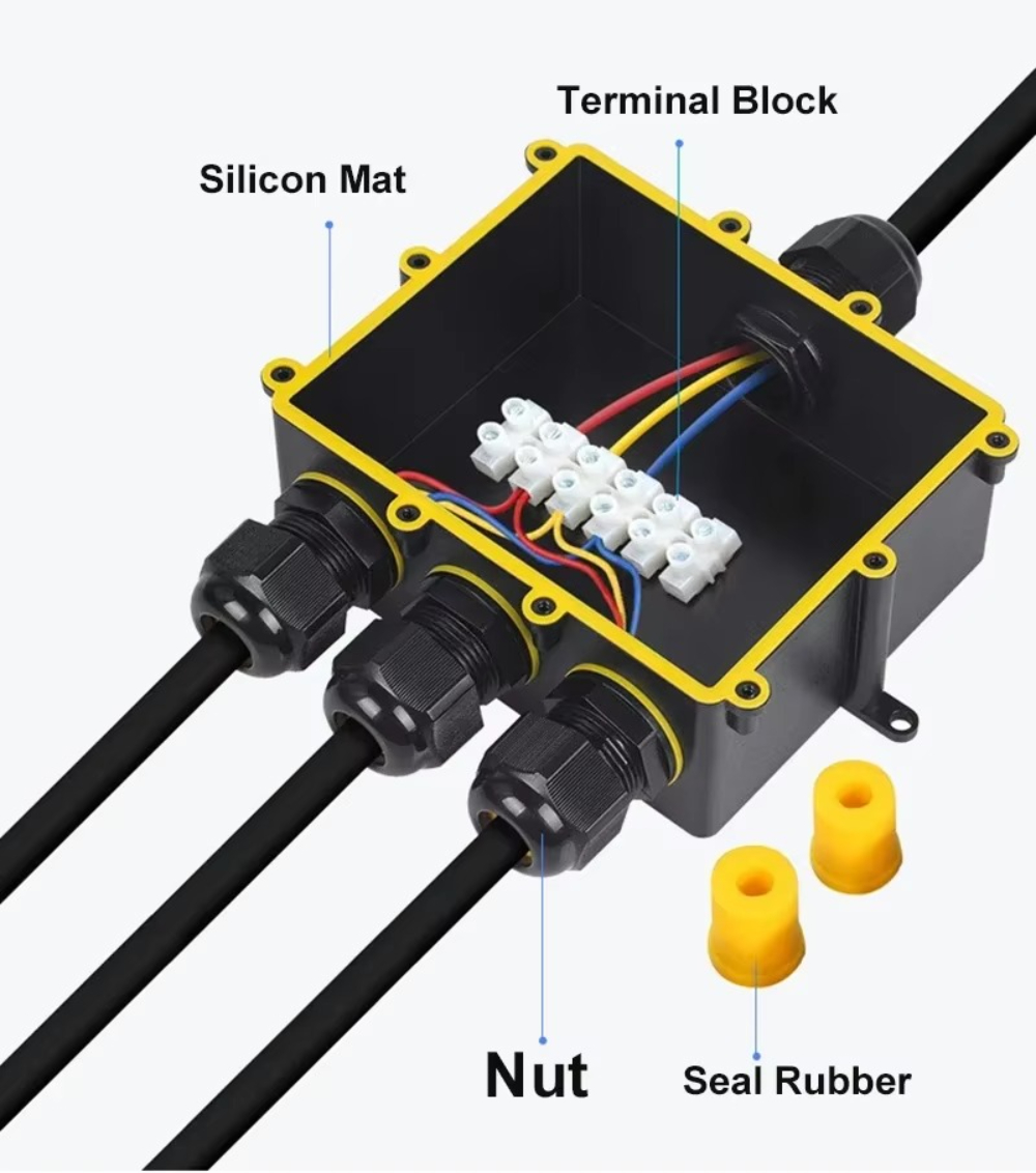 4Way 1In3Out IP68 Waterproof 4 - Outdoor Lighting Underground Wiring recension och pris
