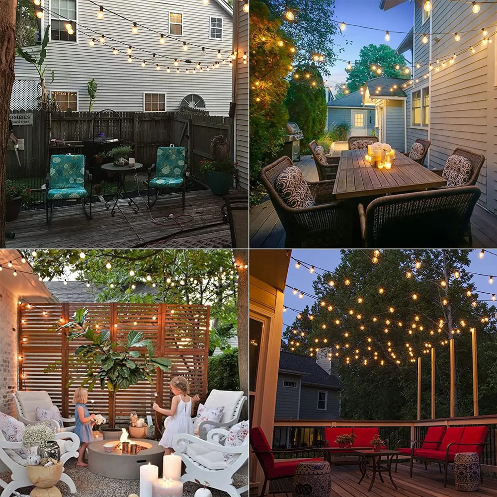 25FT/50FT G40 Clear Globe Bulb - String Light Bistro recension och pris