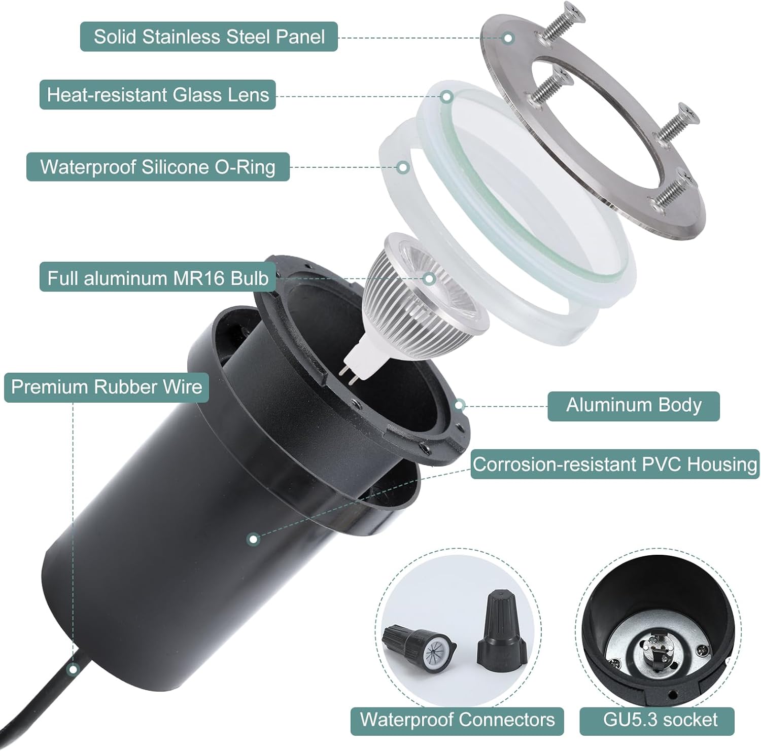 6 Pack Low Voltage Landscape L - Outdoor Lighting Underground Wiring recension och pris