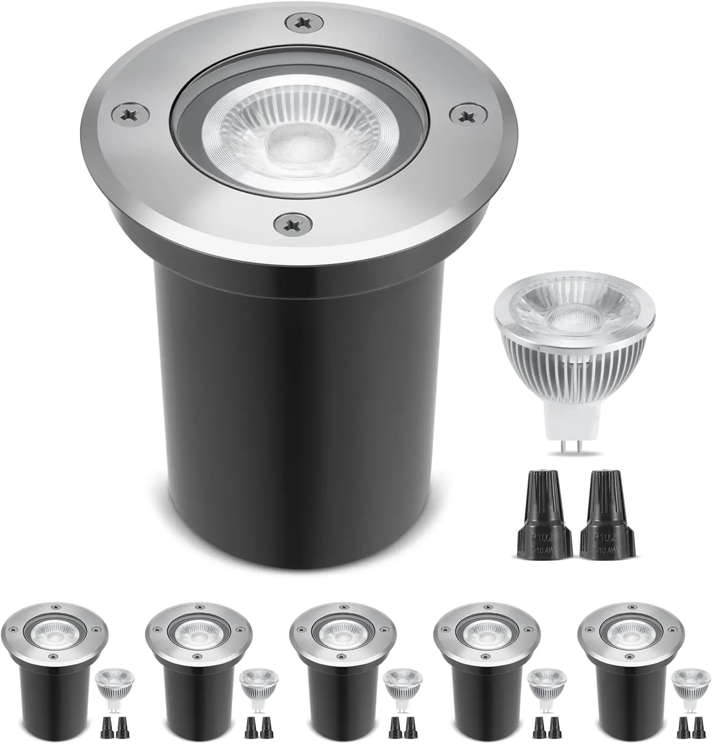 6 Pack 12V Low Voltage Landsca - Outdoor Lighting Underground Wiring recension och pris
