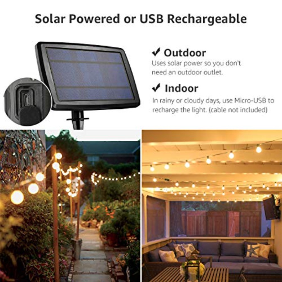 Solar Outdoor String Lights Pa - String Light Bistro recension och pris