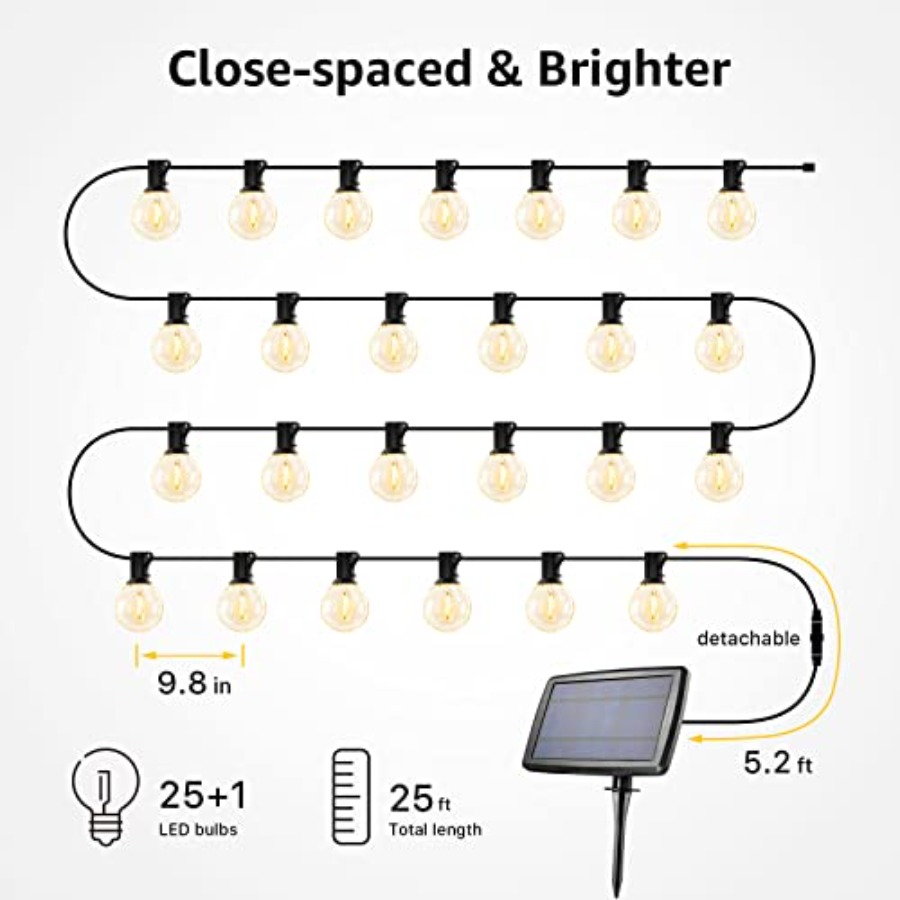 Solar Outdoor String Lights Pa - String Light Bistro recension och pris