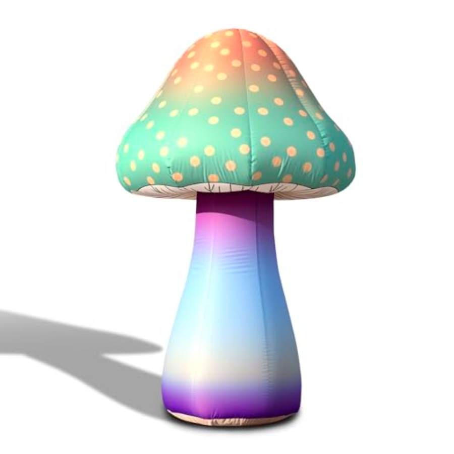 6 FT LED Inflatable Mushroom w - Outdoor Lighting Remote Control recension och pris