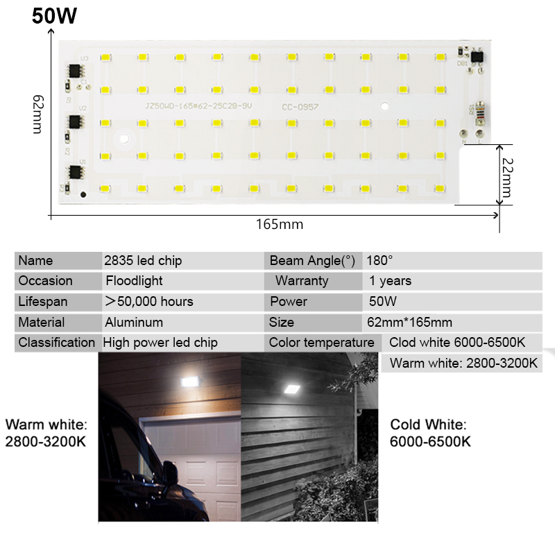 2pcs/lot 50W LED Lamp beads SM - Zumtobel Outdoor Lighting recension och pris