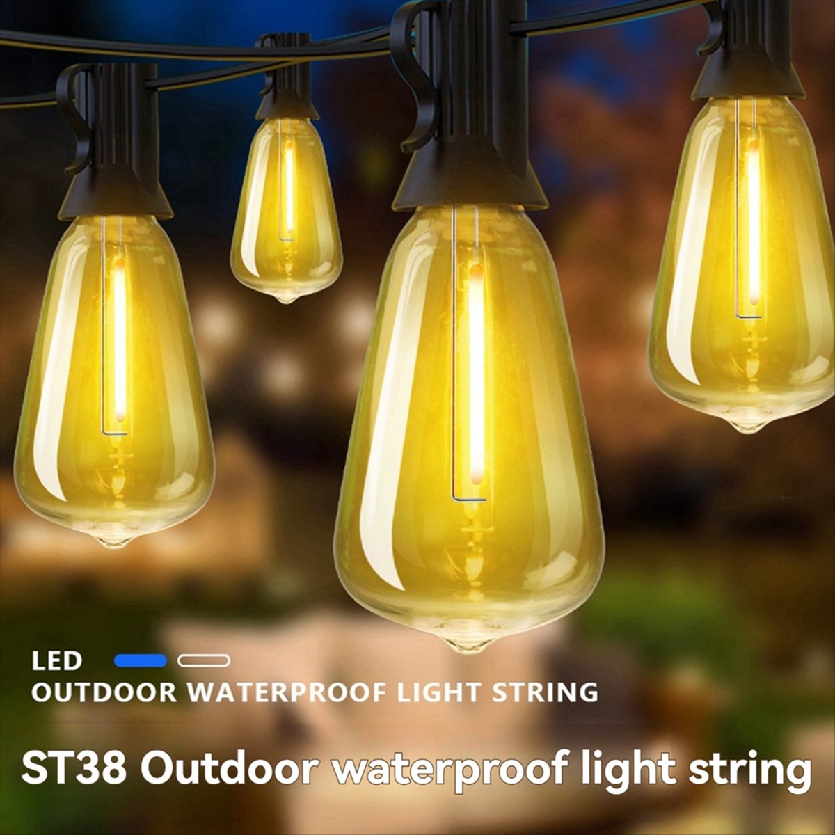 Top ST38 LED Light String Pati - String Light Bistro recension och pris