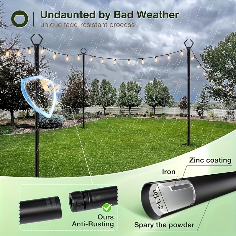 4 Pack 8.9Ft Outdoor String Li - String Light Bistro recension och pris